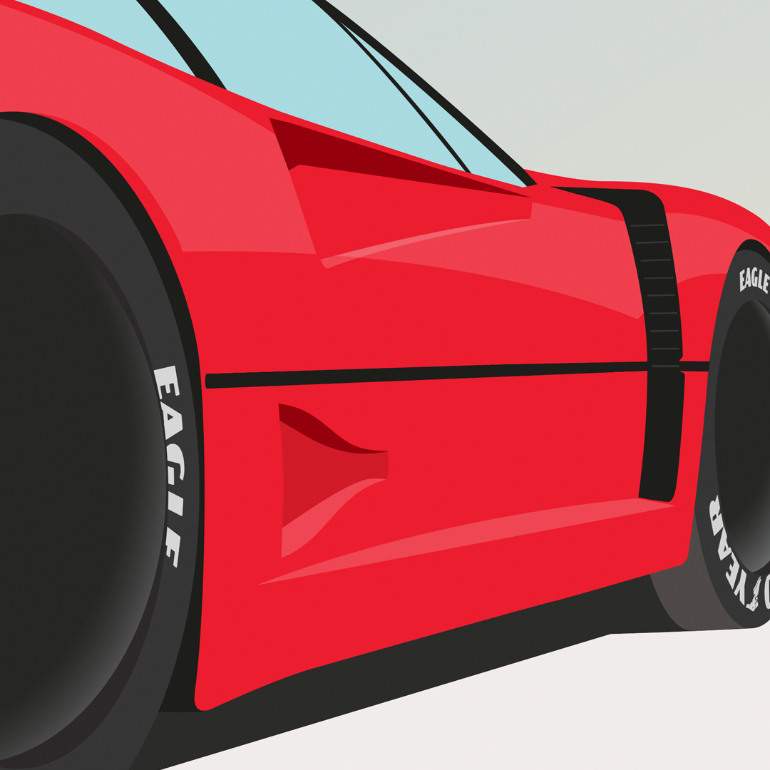 Ferrari F40 - Bonneville Salt Flats